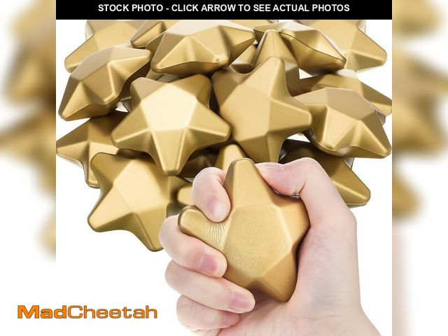 Lot 74-12599756 - 48 Pieces 3.1 Inch Star Ball Relief Balls Star Foam Balls Star Party Favors Foam Stars Balls for Kid...