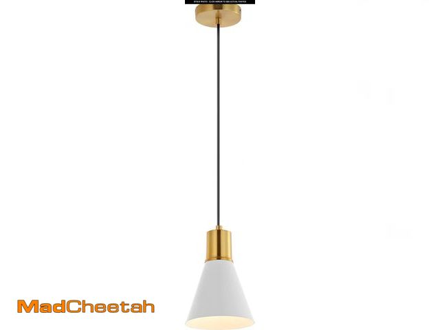 Lot 74-10702077 - JONATHAN Y JYL6131C Apollo 6" 1-Light Mid-Century Modern Iron LED Pendant Contemporary, Glam Rattan ...