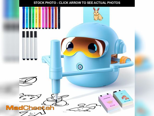 Lot 74-13959778 - Drawing Robot for Kids Montessori Painting Toys for 3 4 5 6 7 8 Year Old, Voice Interactive Educatio...