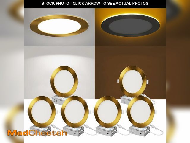 Lot 74-14483284 - ZYC Recessed Lighting 6 Inch - 12W 1100LM LED Recessed Ceiling Light with Night Light,2700K/3000K/40...