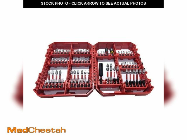 Lot 74-13692279 - Milwaukee SHOCKWAVE 74-Piece Impact Duty Screwdriver Bit Set (48-32-5154) Ã¢â¬â Alloy Steel, PACK...