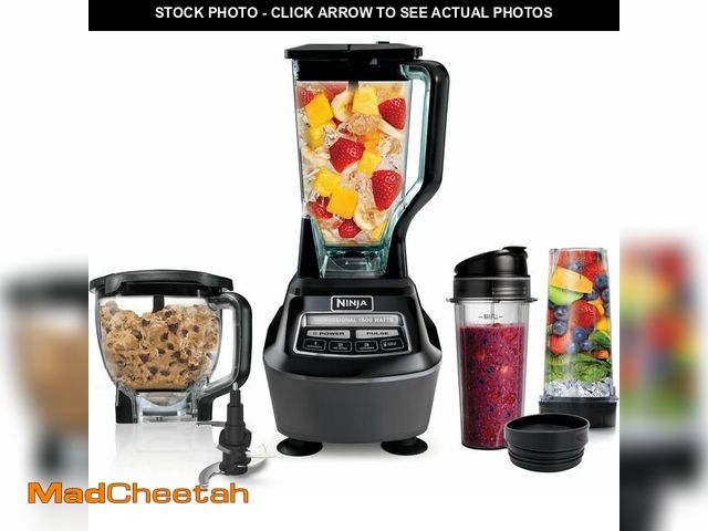 Lot 74-13836182 - Ninja Kitchen System | All-in-One Food Processor &amp; Blender for Smoothies | Includes Pitcher, (2)...