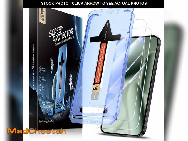 Lot 74-14061912 - MAGIC JOHN 2 Pack for Google Pixel Google Pixel 10 Pro XL Tempered Glass Screen Protector, Auto Dust...