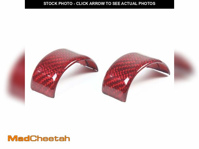 Lot 74-14207738 - Daeiclru Real Carbon Fiber Steering Wheel Circle Cover Sticker Compatible with Chevrolet Corvette C8...