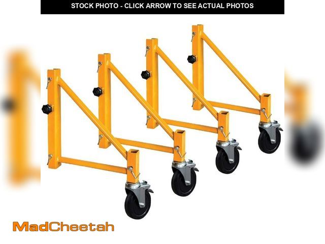 Lot 74-12776012 - MetalTech 14 in. Scaffold Outriggers with 5 in. Heavy Duty Caster Wheels, Compatible with Metaltech ...