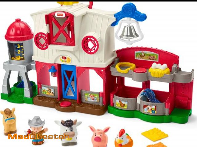 Lot 74-12136936 - Fisher-Price Little People Toddler Learning Toy Caring for Animals Farm Playset with Smart Stages fo...