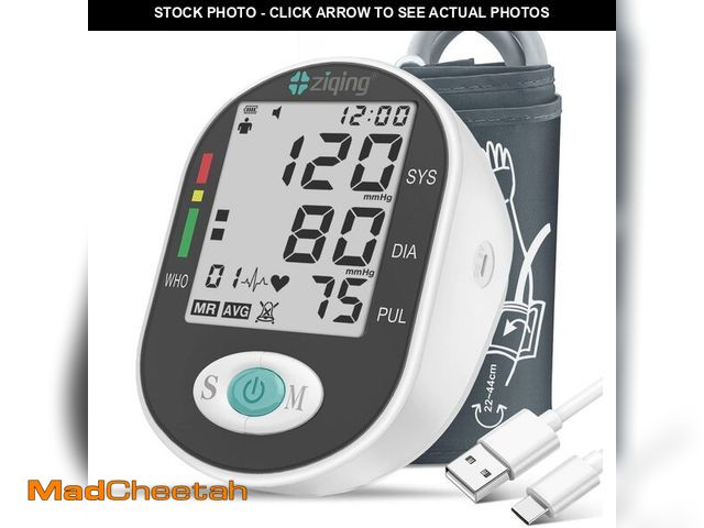 Lot 74-14057431 - Blood Pressure Monitor, Bp Machine with Large Upper Arm Cuff of 8.7-17.3 Inches, Large Screen, Total...