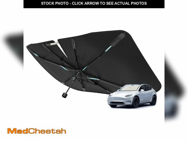 Lot 74-14421776 - [Upgraded] Nmoiss Windshield Sun Shade Umbrella - [Vinyl Coating Heat Shield] Protect Car from Sun R...