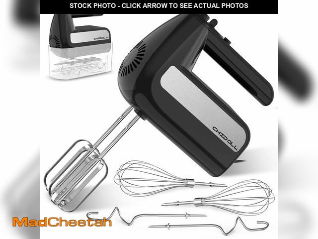 Lot 74-12968734 - 5-Speed Electric Hand Mixer, 800W Handheld Mixer with Turbo for Baking &amp; Cooking, Kitchen Food M...