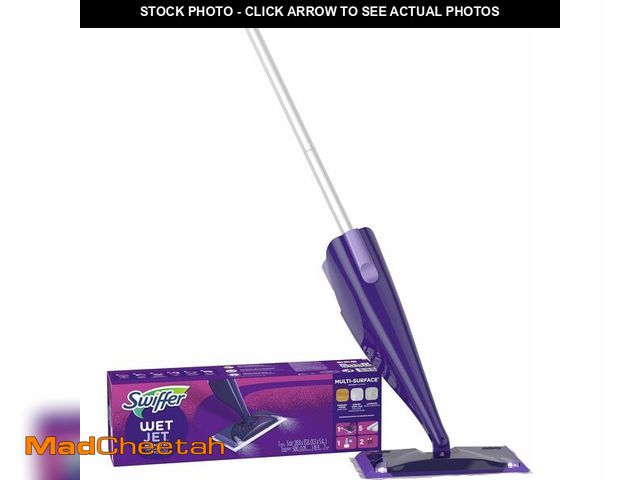 Lot 74-14305231 - Swiffer Wet Jet Mop, Floor Cleaner for Mopping Wood, Laminate, Tile in Home, Bathroom, Kitchen, All ...