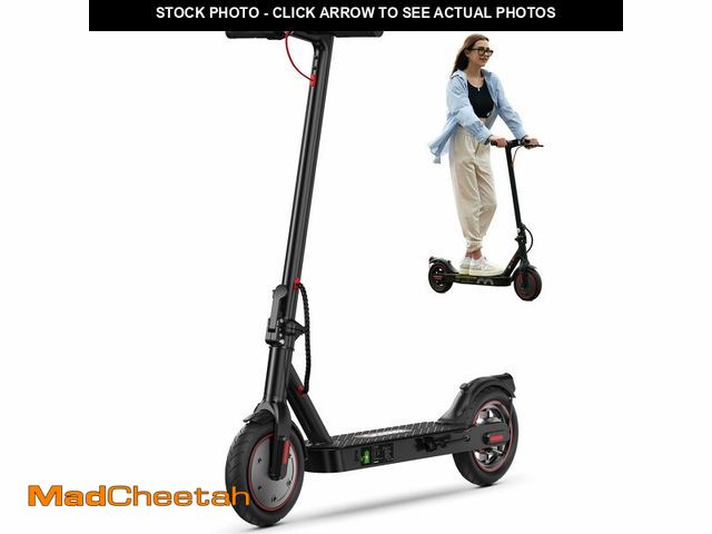 Lot 74-13637884 - iScooter Electric Scooter, 12 Miles Long Range, 18 Mph Top Speed, Commuting Electric Scooter with Cu...
