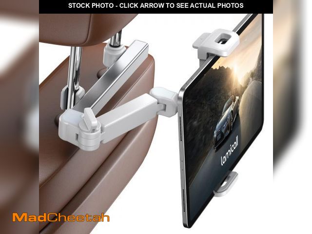 Lot 74-12438383 - Lamicall Car Headrest Tablet Holder - [Extension Arm] Upgrade Adjustable Tablet Car Mount for Back S...