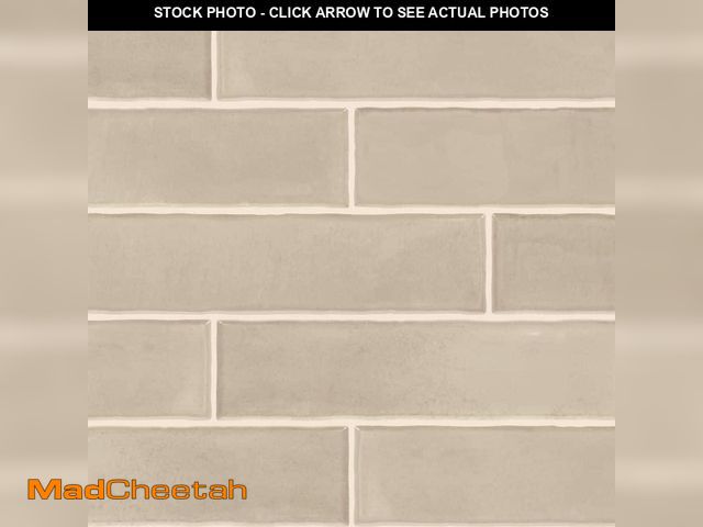 Lot 74-14343255 - Daltile LuxeCraft Almond 3 in. x 12 in. Glossy Ceramic Wall Tile (11.52 sq. ft./Case) - UNUSED