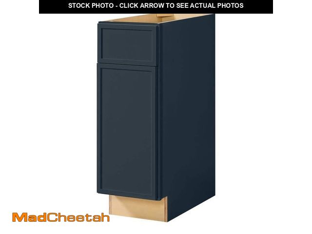 Lot 74-13510273 - Hampton Bay Leyton 12 in. W x 24 in. D x 34.5 in. H Ready to Assemble Plywood Slim Shaker Base Kitch...