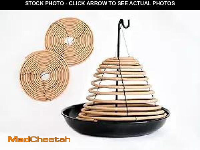 Lot 74-12126225 - Rool Hanging Citronella Incense Coil and Holder Outdoor Candles Backyard and Camping Lighting Citron...