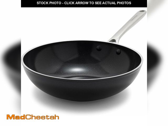 Lot 74-14581958 - Lumenflon Orfeo 11" Nonstick Wok Pan, Made in Italy, Diamond Ceramic PFAS-Free Cookware, Induction R...