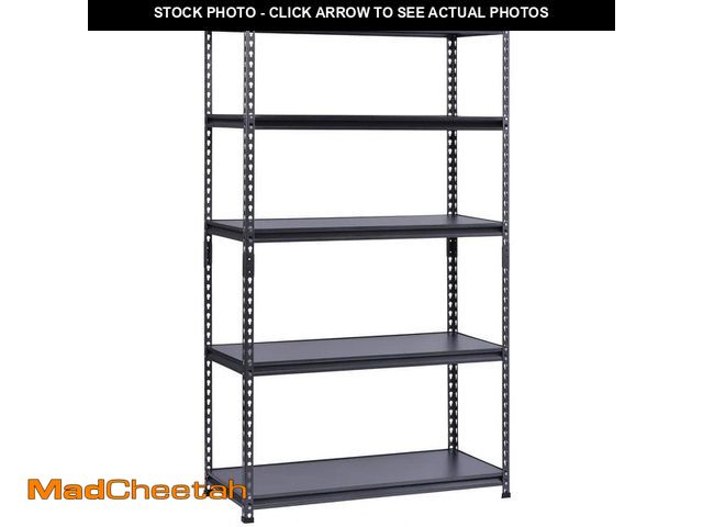 Lot 74-13770333 - HDX 5-Tier Steel Garage Storage Shelving Unit in Silver Vein (42 in. W x 72 in. H x 18 in. D) - UNUS...