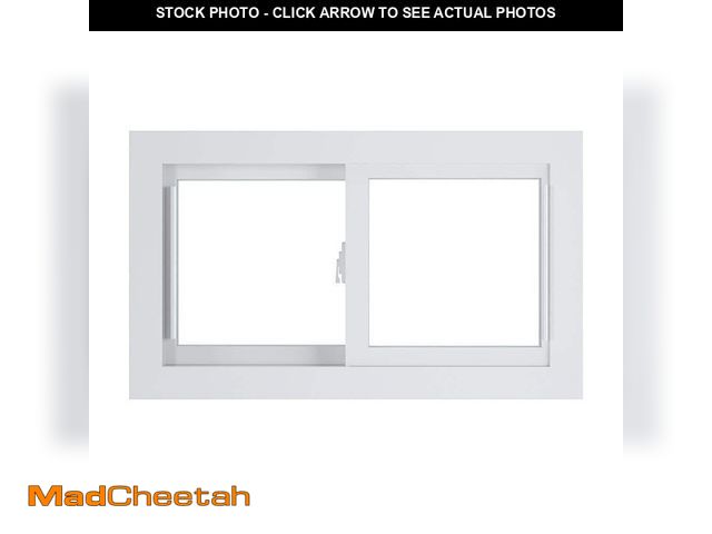 Lot 74-13049593 - American Craftsman 30.75 in. x 18.25 in. 70 Series Low-E Argon Glass Sliding White Vinyl Replacement...