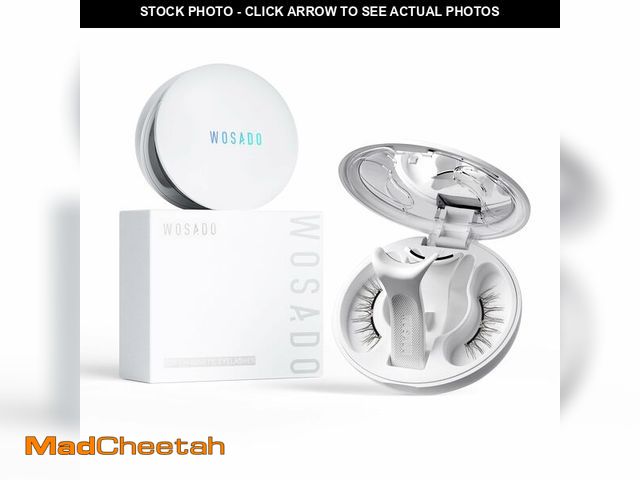 Lot 74-14215319 - WOSADO Magnetic Eyelashes with Applicator Kit, [V9 Plume Black] Reusable Magnetic Lashes without Eye...