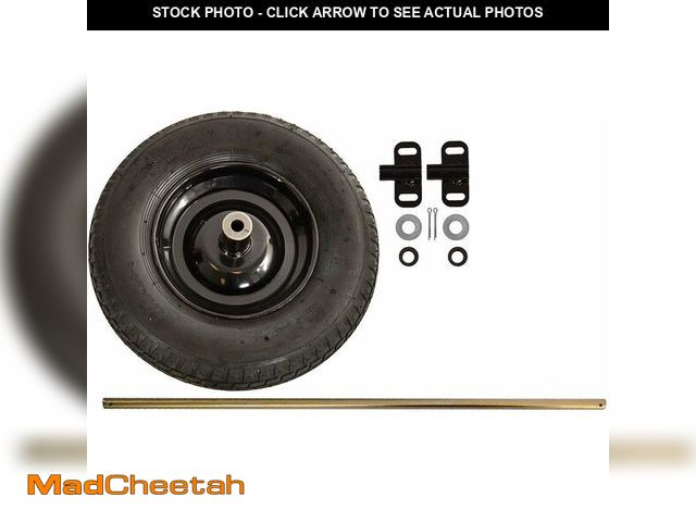 Lot 74-13214842 - True Temper TWKT Wheelbarrow Two Wheel Conversion Kit,Black - UNUSED