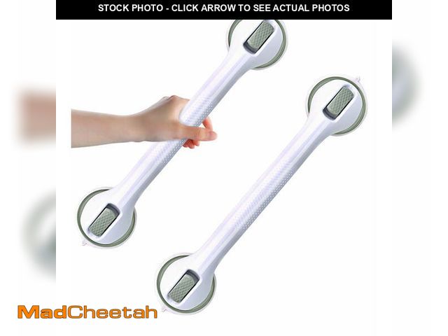 Lot 74-13060913 - AOLIGO 2 Pack Shower Grab Bars, Bathroom Shower Handles with Strong Suction Cup Grip for Seniors,Han...
