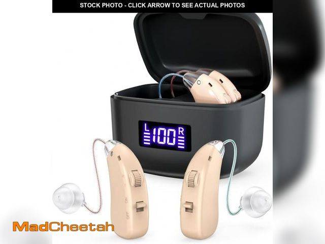 Lot 74-12327165 - hearing aids for seniors,rechargeable hearing aids with noise cancelling,behind-the-ear Invisible Co...