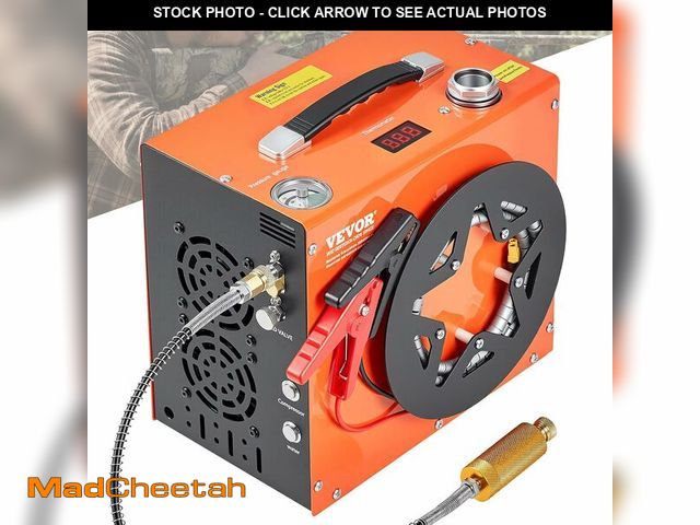 Lot 74-13710771 - VEVOR PCP Air Compressor, 4500PSI/30Mpa Portable PCP Airgun Compressor - Built-in Water and Fan Cool...