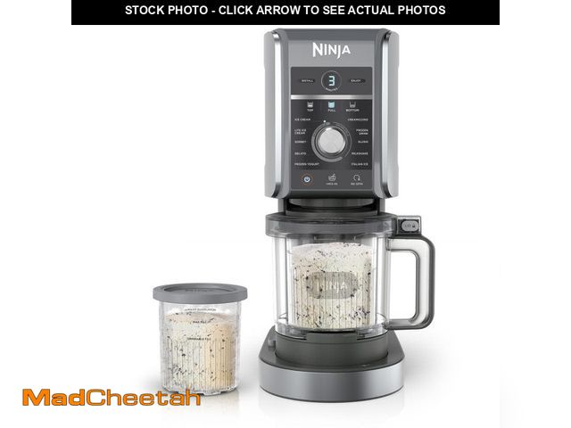 Lot 74-12691636 - NINJA CREAMi Deluxe 11-in-1 0.75 Qt. Stainless Steel Frozen Treat and Ice Cream Maker - UNUSED