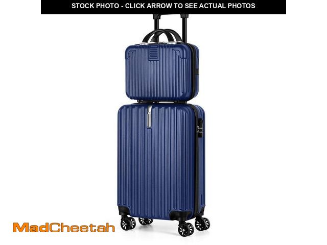 Lot 74-14363583 - (DENTED) HIKOLAYAE Luggage Waterproof Trolley Case with Hidden Hooks Spinner Luggage Cosmetic Case 2...