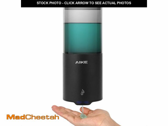 Lot 74-13711827 - AIKE Automatic Wall Mount Liquid Soap Dispenser for Home and Commercial Bathroom 13.5oz IPX7 Waterpr...