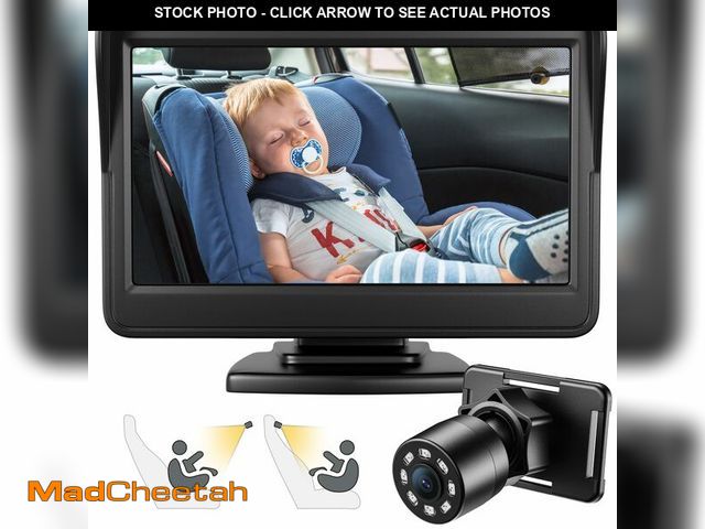 Lot 74-12700620 - FEISIKE Car Baby Camera, 4.3'' HD Infrared Night Vision Function Baby Car Camera Display, Backseat C...