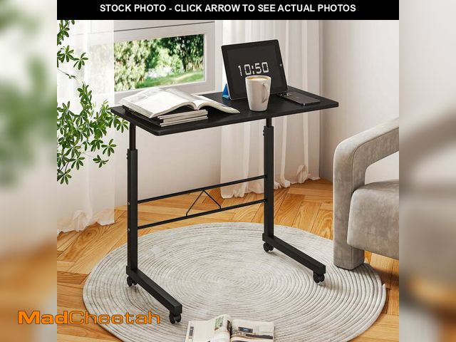 Lot 74-12678215 - Ktaxon Adjustable Laptop Table Stand Computer Desk Sofa Side Bed Tray Rolling Black - UNUSED