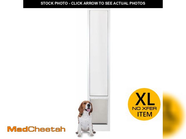 Lot 74-13075574 - PetSafe Sliding Glass Pet Door - No-Cut DIY Install Doggy Door for Renters - Aluminum Frame - Adjust...