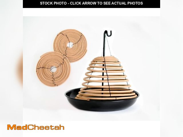 Lot 74-14271899 - Rool Hanging Citronella Incense Coil and Holder Outdoor Candles Backyard and Camping Lighting Citron...