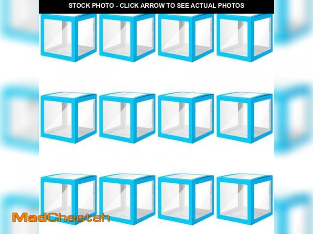 Lot 74-12314060 - Thyle 12 Pcs Transparent Balloon Boxes Clear Balloon Boxes with 99 Letters for Baby Shower Gender Re...