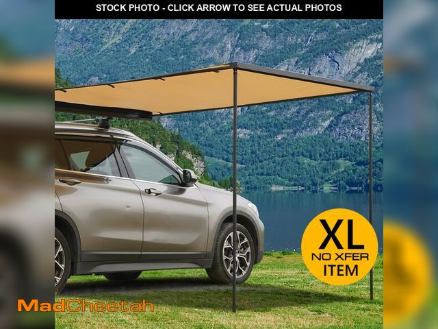 Lot 74-12568021 - JUST-V Vehicle Awning 8.2X6.5ft Aluminium Car Awning 4x4 Side Retractable Awning Weatherproof UV50+ ...
