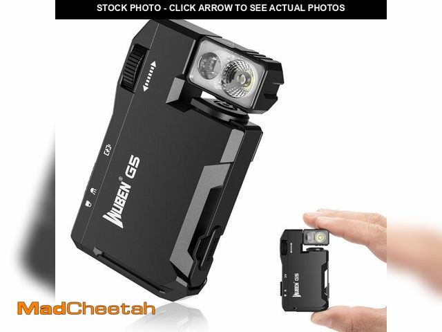 Lot 74-12707548 - WUBEN G5 Rechargeable EDC Flashlight, 400 Lumens Dual Light Sources Mini Flashlight with RGB Light, ...