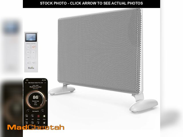 Lot 74-13709202 - Ballu Mica Infrared Panel Space Heater for Large Room,Smart Quiet Heater with Programmable Thermosta...