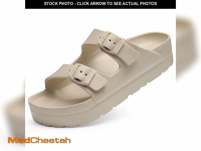 Lot 74-14209180 - Goosecret Women's Comfortable Arch Support Walking Platform Sandals - UNUSED