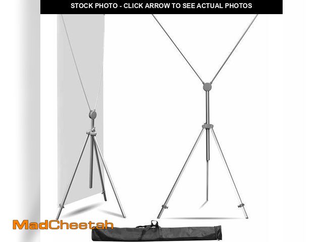 Lot 74-12831424 - Anley Adjustable X Banner Stand with Travel Bag - Portable Retractable Stand - USED
