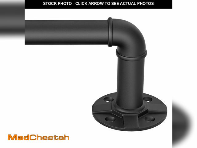 Lot 74-12968348 - 240-Inch Extra Long Blackout Curtain Rod - Heavy Duty Industrial Adjustable Drapery Rod for Indoor/O...