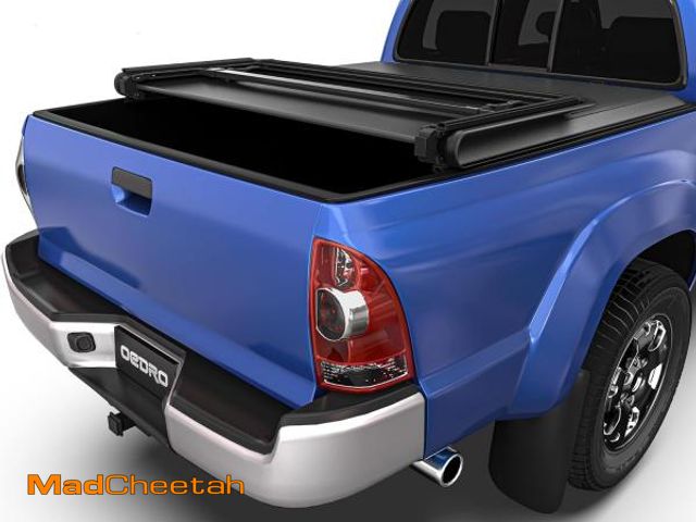 Lot 74-12285723 - oEdRo Soft Tri-fold Truck Bed Tonneau Cover Compatible with 2005-2015 Toyota Tacoma with 5ft Bed, Fl...