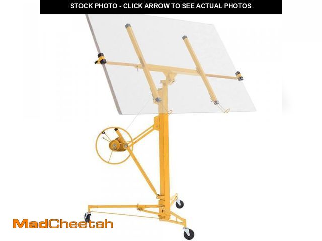 Lot 74-12413651 - maocao hoom 11 ft. Drywall Lift Panel, Drywall Panel Hoist Jack Lifter, Yellow - UNUSED