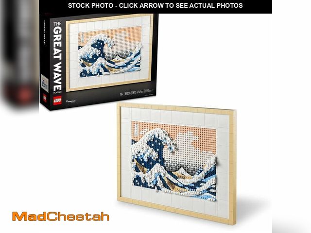 Lot 74-14587221 - LEGO Art Hokusai The Great Wave Framed Japanese Wall Art Building Set - Unique Wall Decor for Home, ...