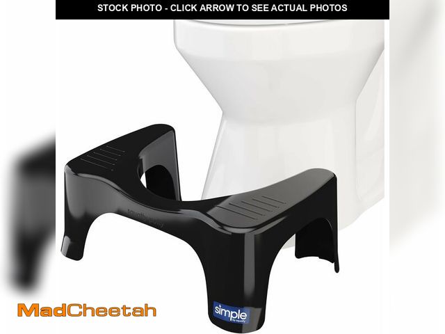 Lot 74-13040859 - Squatty Potty The Original Bathroom Toilet Stool, Curve Lightweight with Sleek and Modern Design, Bl...