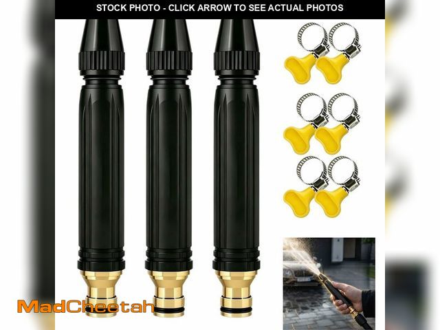 Lot 74-14205350 - 3 Modes High Pressure Water Gun for Garden Hose | ABS Heavy Duty Hose Nozzle | Lightweight &amp; Rus...