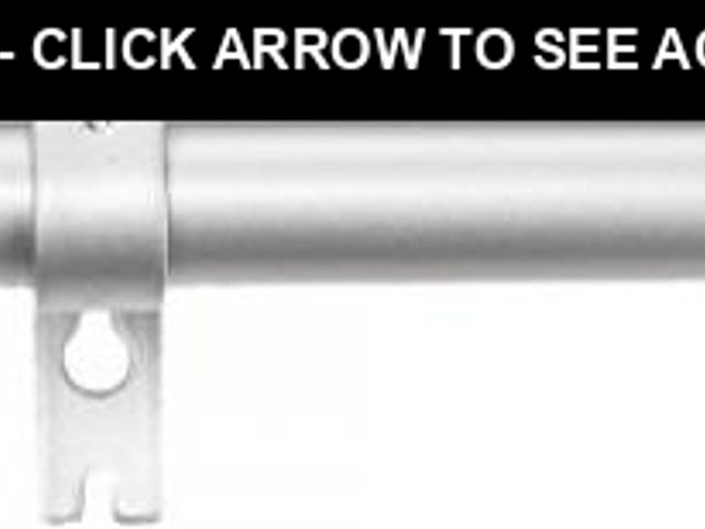 Lot 74-12365742 - Basics Adjustable Curtain Rods for Windows, Round Finials, 1-Inch Rod, 36" to 72", Nickel, Pack of 1...