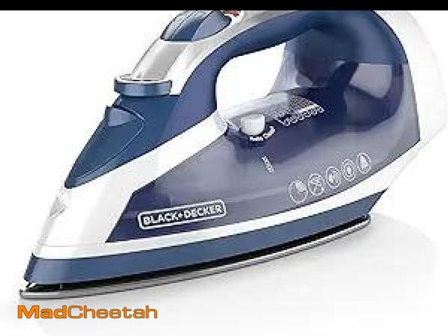 Lot 74-12128225 - BLACK+DECKER Xpress SteamÃ¢âÂ¢ Cord Reel Iron with Nonstick Soleplate, Blue, ICR16X - UNUSED