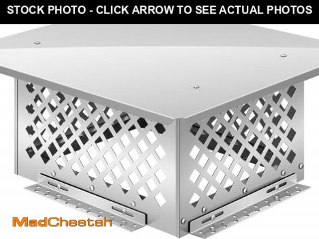 Lot 74-12482413 - SPECSTAR Chimney Cap, 13" x 17" Square Chimney Cover, Stainless Steel Fireplace Flue Lid with Adjust...