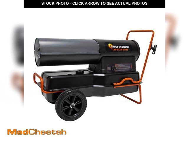 Lot 74-13801081 - (DENTED,BROKEN CABLE HOLDER) Mr. Heater 215k BTU Kerosene/Diesel FAK Heater (5,375 sq. ft. Heating A...